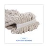 Unisan 1.25 in Cut-End Wet Mop, White, Cotton, PK12, UNS 732C UNS 732C